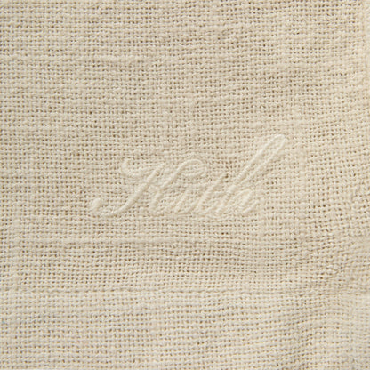 Kith Soft Woven Cropped Beckham Camp Collar Shirt - Waffle