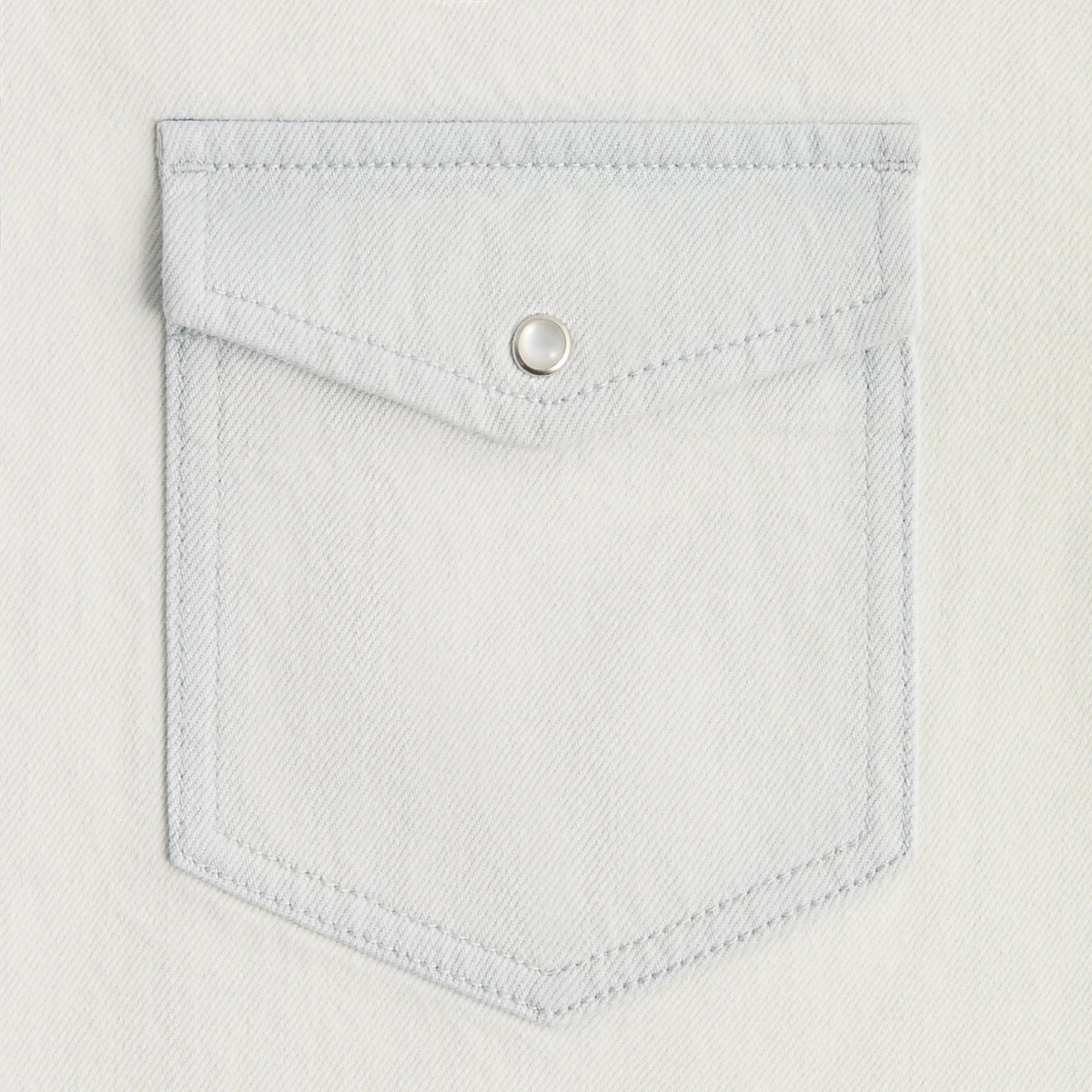 Kith Midweight Denim Long Sleeve Warwick Shirt - Eden Wash