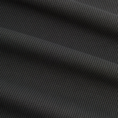 Kith Micro Waffle Drew Polo - Carbon
