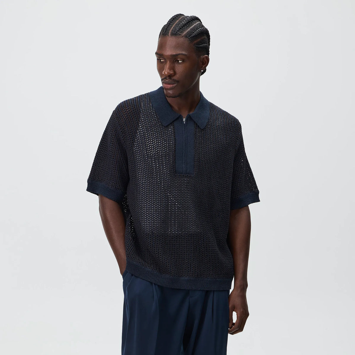 Kith Knit Nash Polo - Cosmos