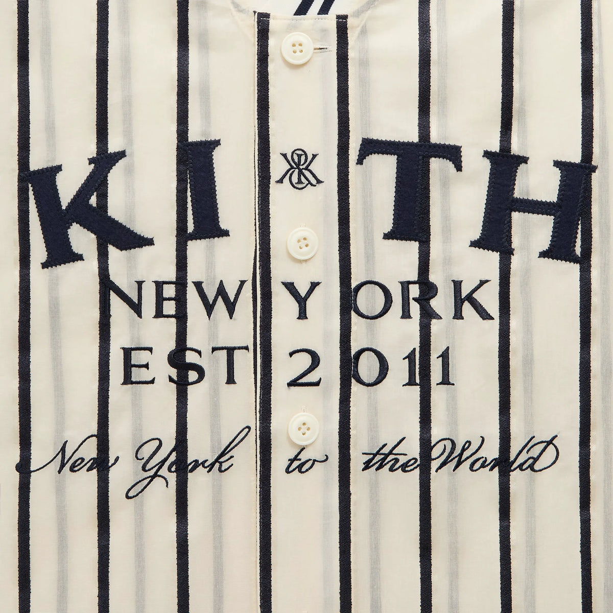 Kith Silk Linen Chenille Stripe Pacey Shirt - Sandrift