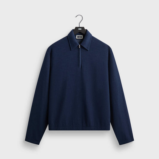 Kith Double Face Jersey Jace Polo - Nocturnal