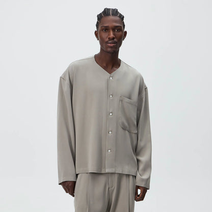 Kith Double Crepe Maddock Shirt - Astro