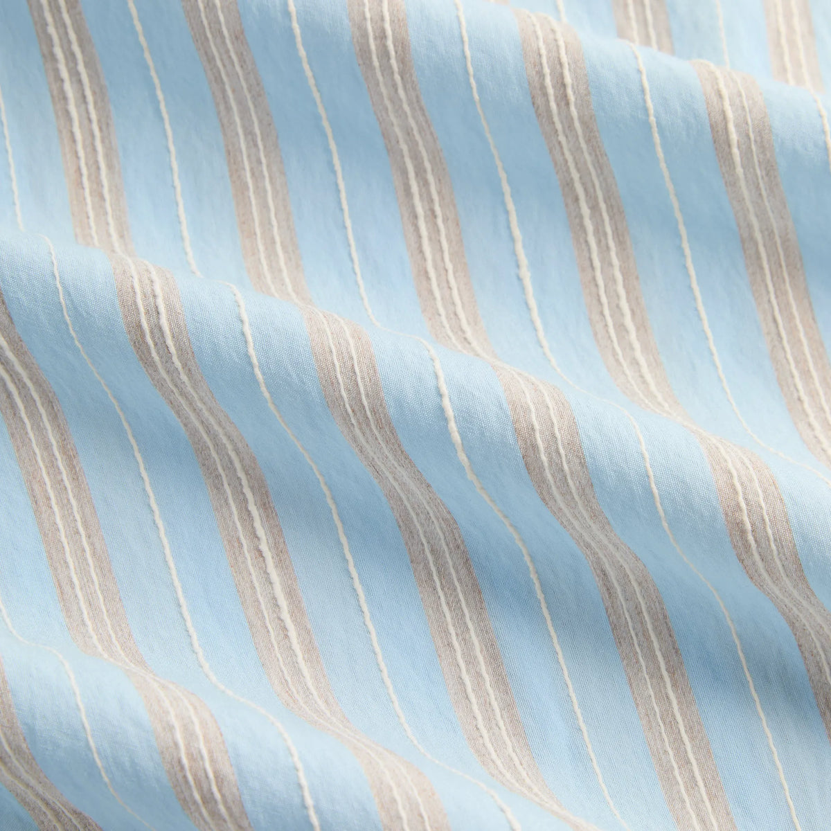 Kith Barre Stripe Long Sleeve Gianni Shirt - Serene