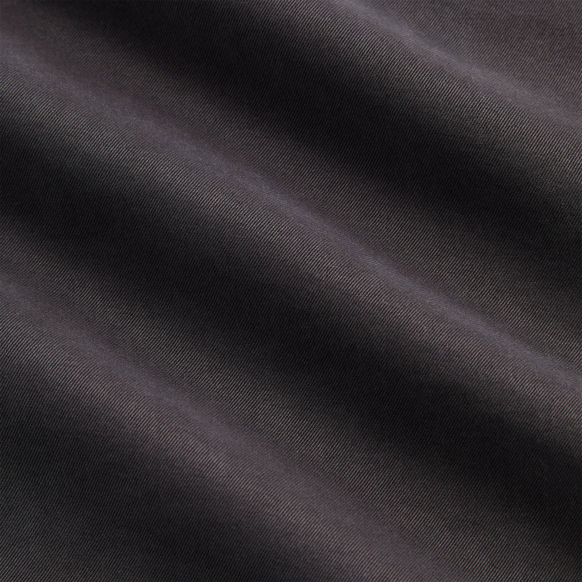 &Kin Garment Dyed Silk Collarless Yardley Shirt - Phantom Grey
