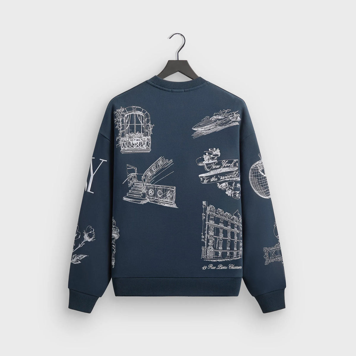Kith New York To The World Nelson Crewneck - Nocturnal