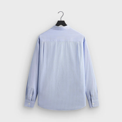 Kith Textured Microstripe Ian Popover Shirt - Marina