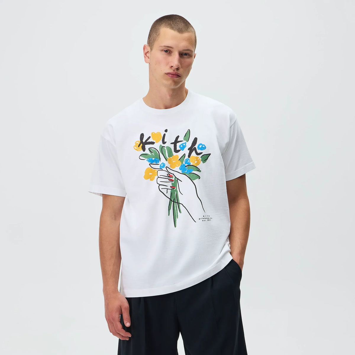 Kith Flowers Tee - White