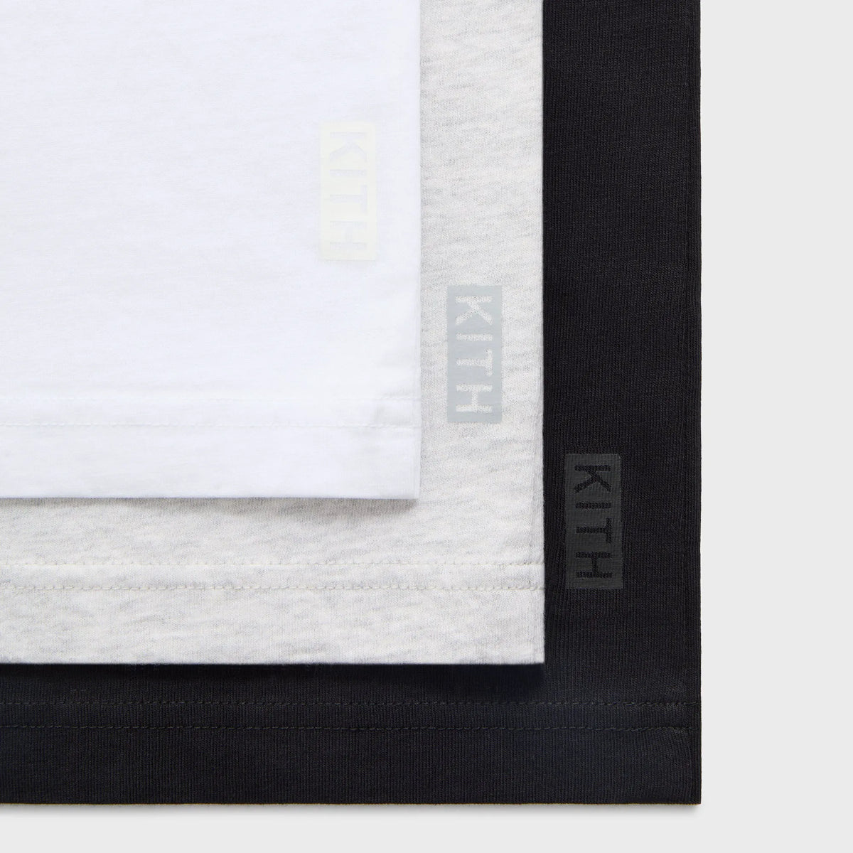 Kith 3-Pack Undershirt - White / Heather Grey / Black