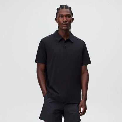 &Kin Soft Modal Blend Heathrow Polo - Black
