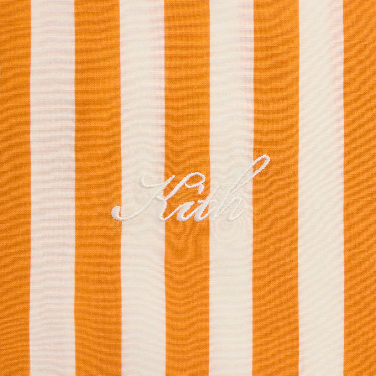 Kith Striped Thompson Camp Collar Shirt - Tiger