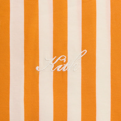 Kith Striped Thompson Camp Collar Shirt - Tiger