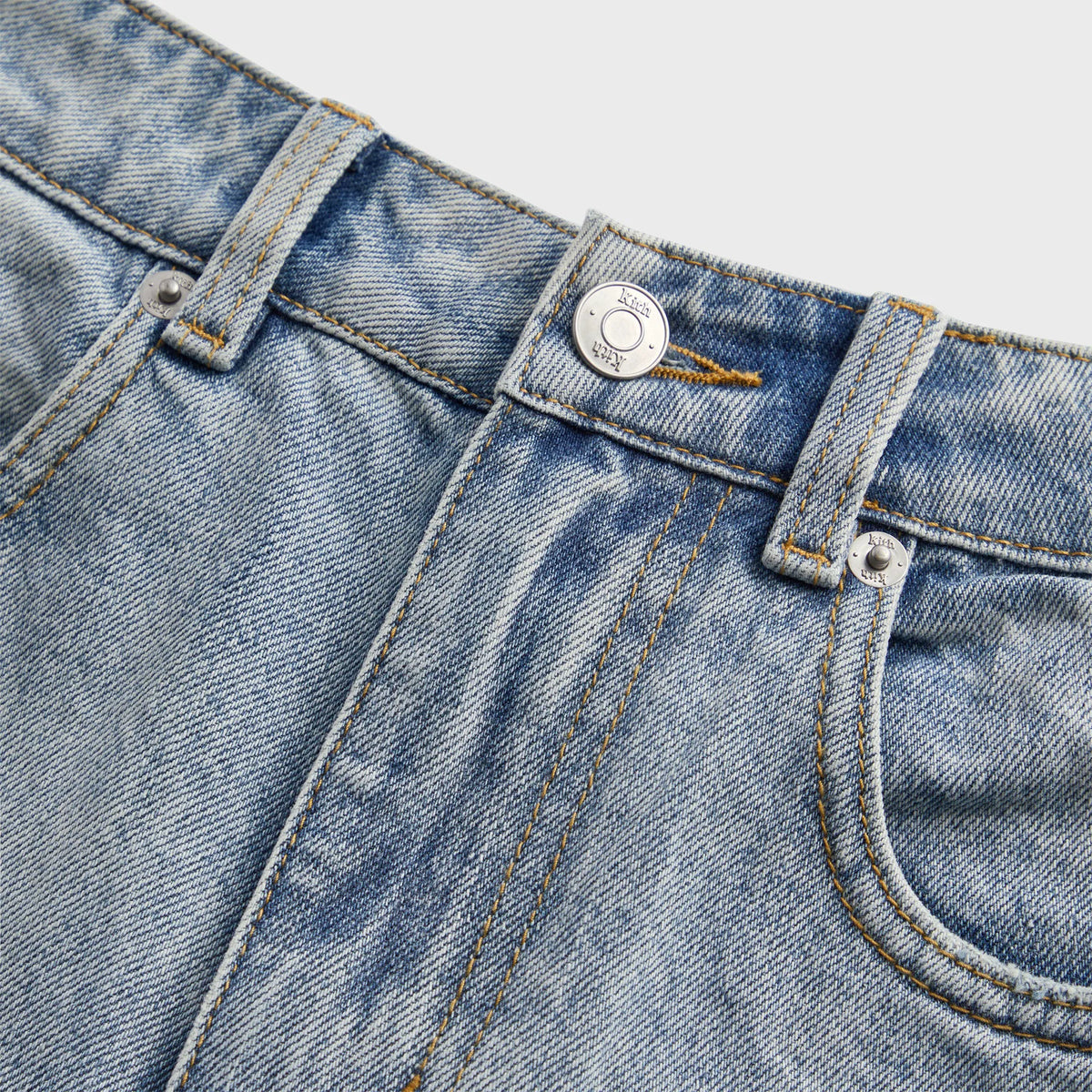 Kith Centre Straight Jeans - Light Indigo