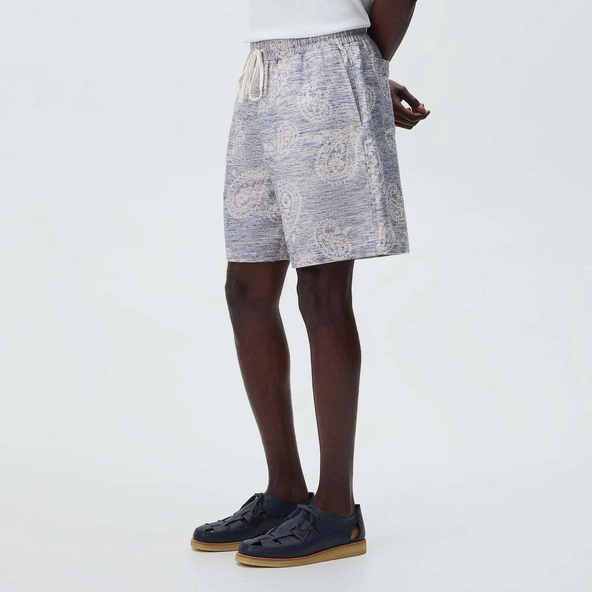 Kith Heathered Paisley Lewis Short - Light Indigo