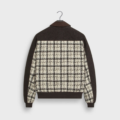 &Kin Mixed Tweed Hawthorne Flight Jacket - Sandrift