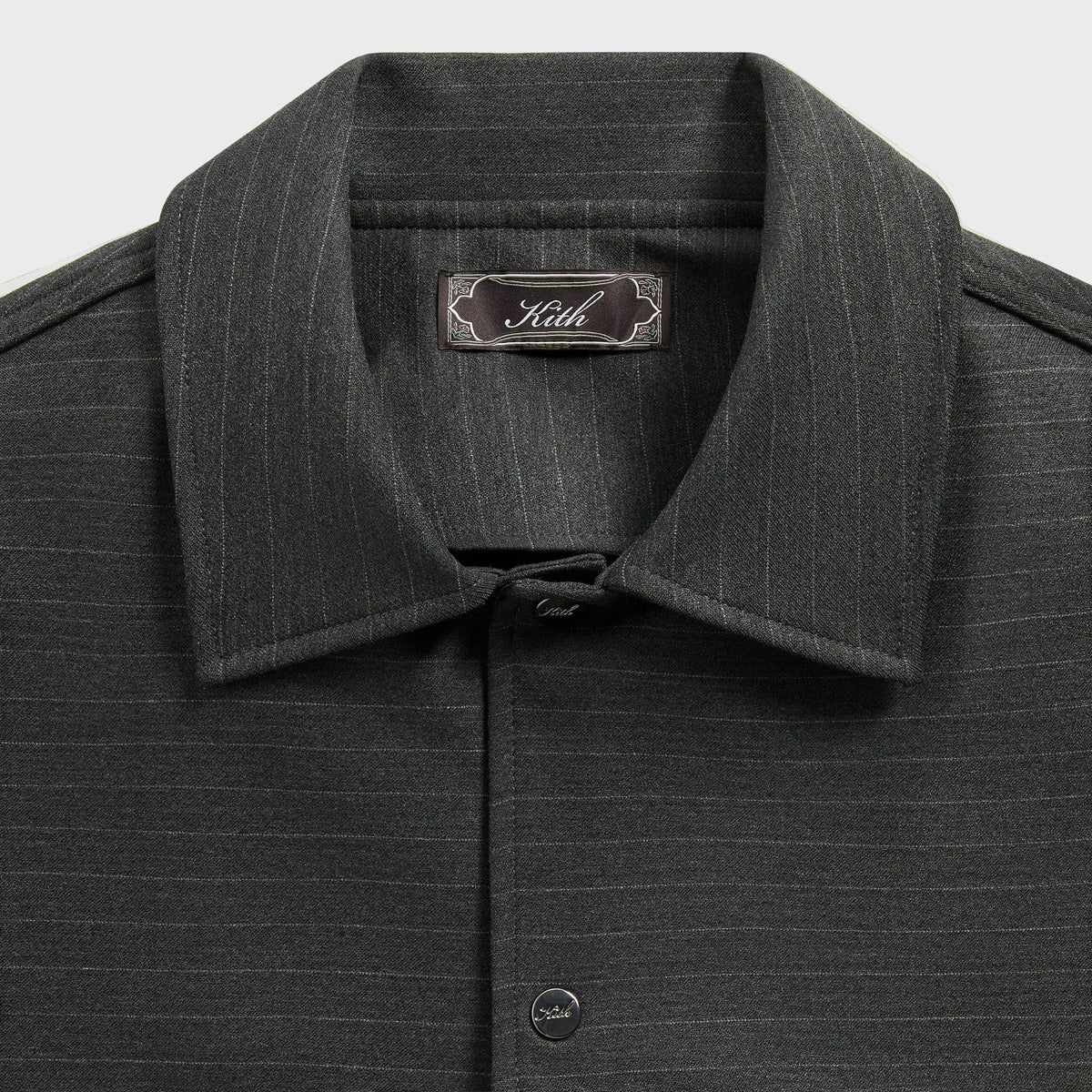 Kith Double Weave Montague Shirt - Dark Heather Grey