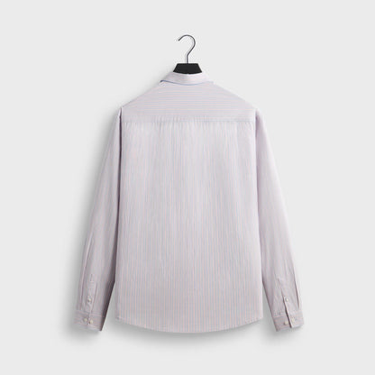 Kith Striped Poplin Georgie Shirt - Hydrangea