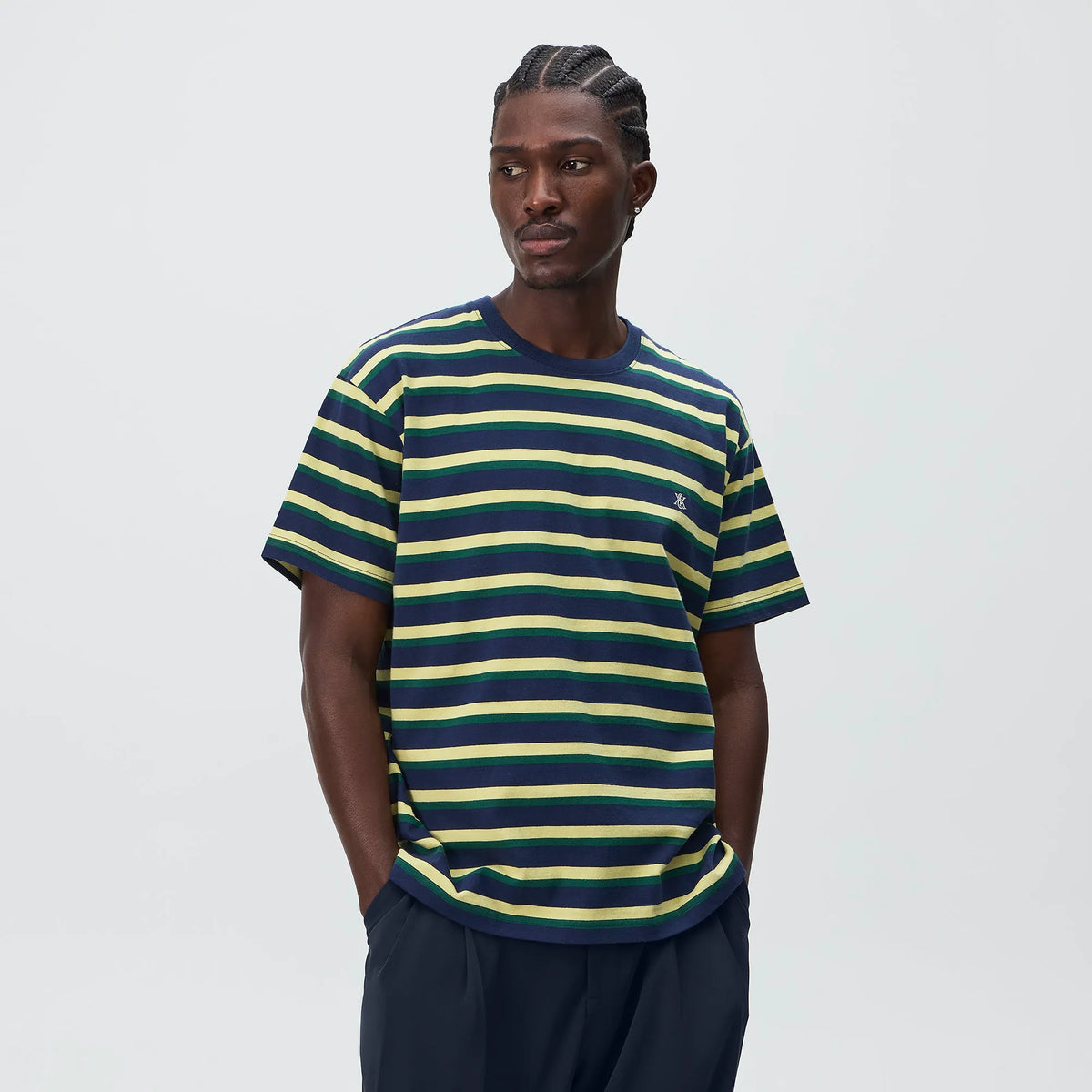 Kith Stripe LAX Tee 2.0 - Nocturnal