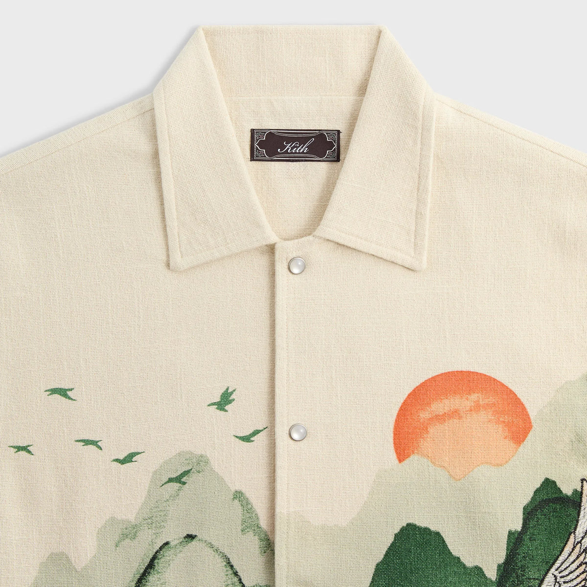 Kith Crane Horizon Long Sleeve BCO Shirt - Waffle