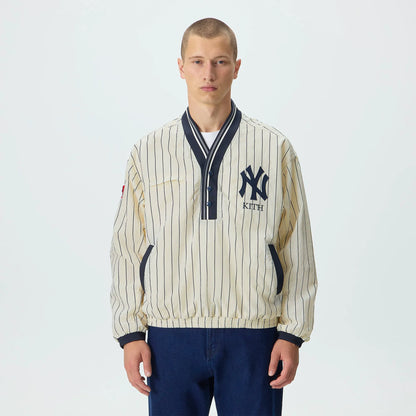 Kith for the New York Yankees Nylon Raffi Pullover - Sandrift