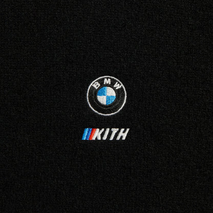Kith for BMW Long Sleeve Cashmere Tilden Pullover - Black