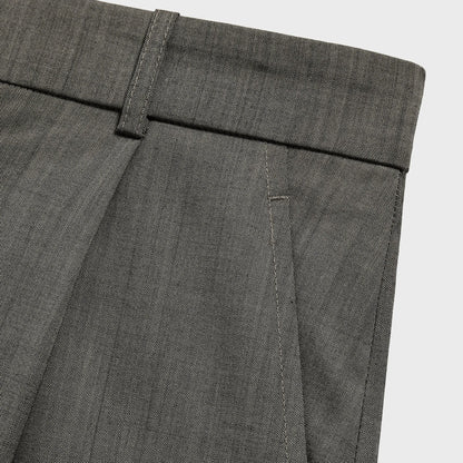 &Kin Tropical Wool Gibbs Pant - Grey Melange