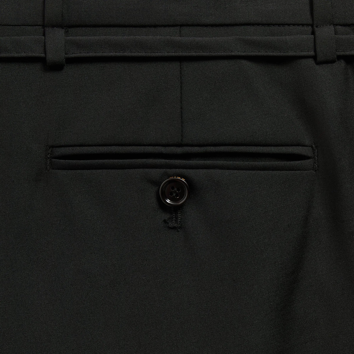 &Kin Tropical Wool Eli Pleated Trouser - Black
