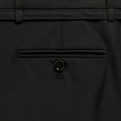 &Kin Tropical Wool Eli Pleated Trouser - Black