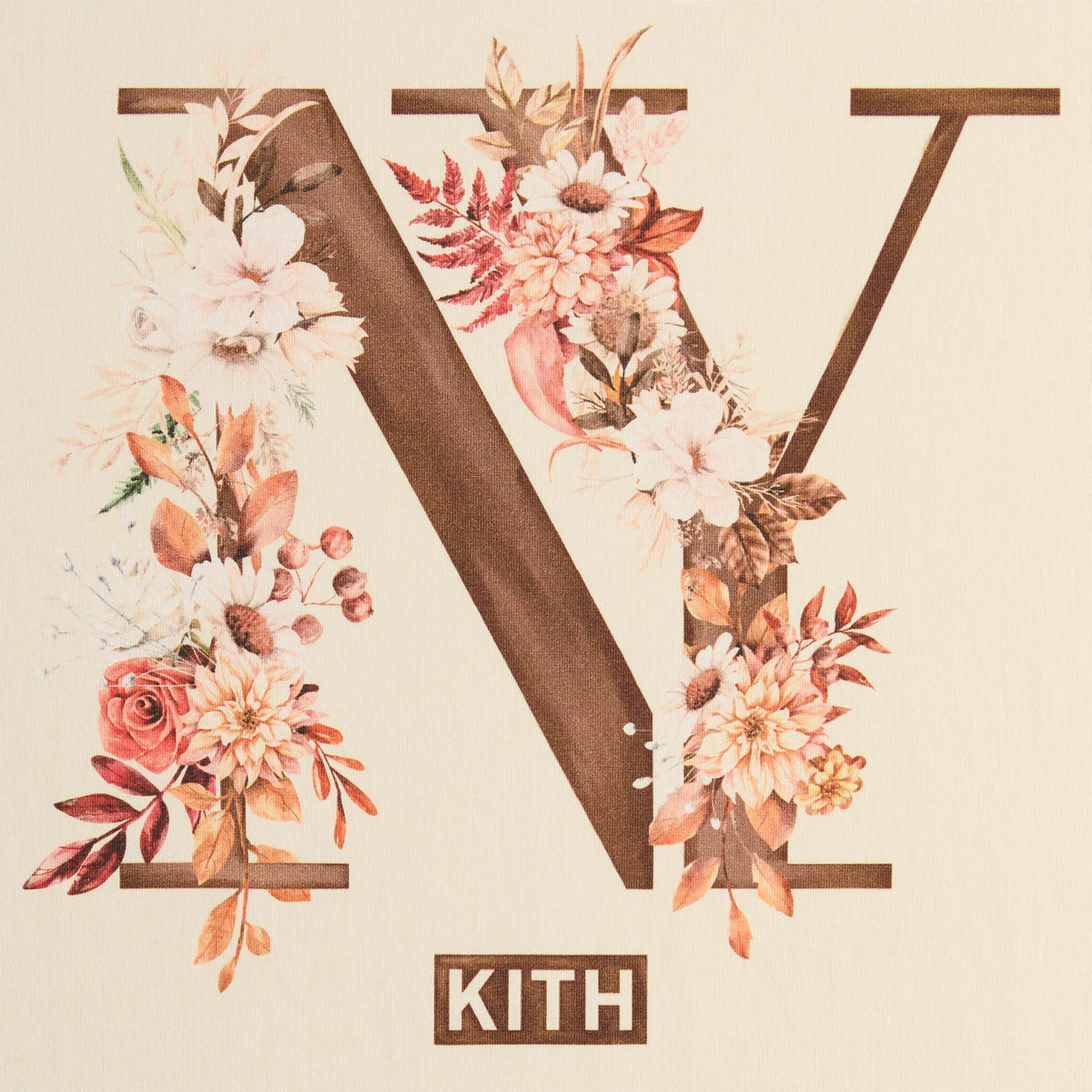 Kith Floral NY Tee - Sandrift