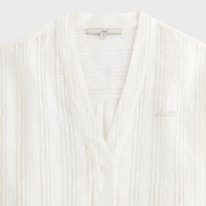 Kith Women Carmyn Sheer Cardigan Shirt - White