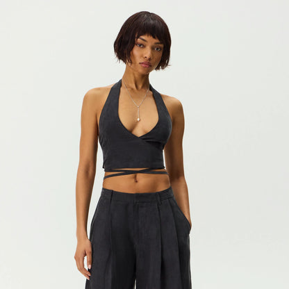 Kith Women Shir Wrap Vest - Black