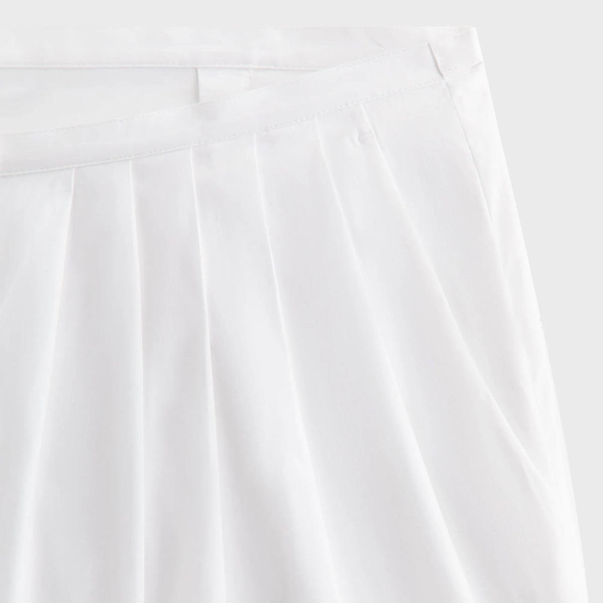 Kith Women Tahli Poplin Pleated Wide Pant - White