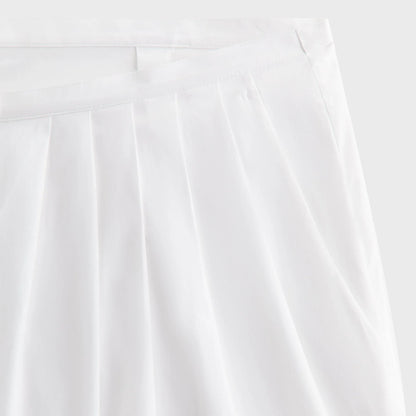 Kith Women Tahli Poplin Pleated Wide Pant - White