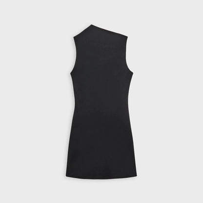 Kith Women Delphi Draped Sueded Mini Dress - Black