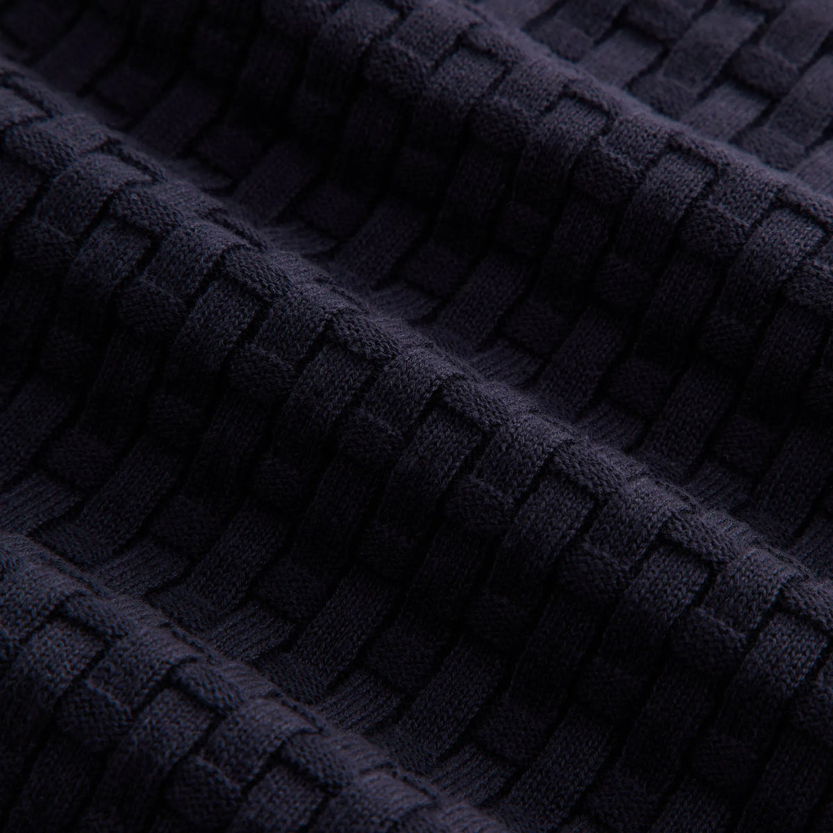 Kith Women Taylen Basketweave Sweater Polo - Ink