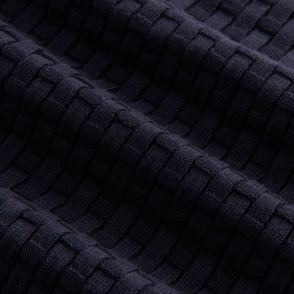 Kith Women Taylen Basketweave Sweater Polo - Ink