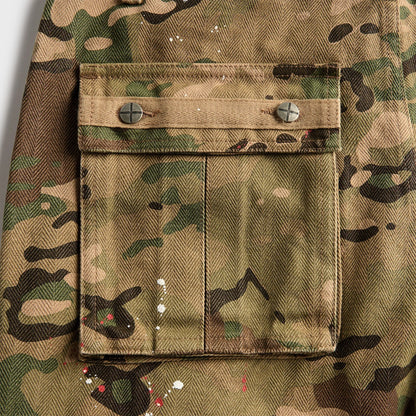 Ksubi Trooper Woodland Cargo Short - Green