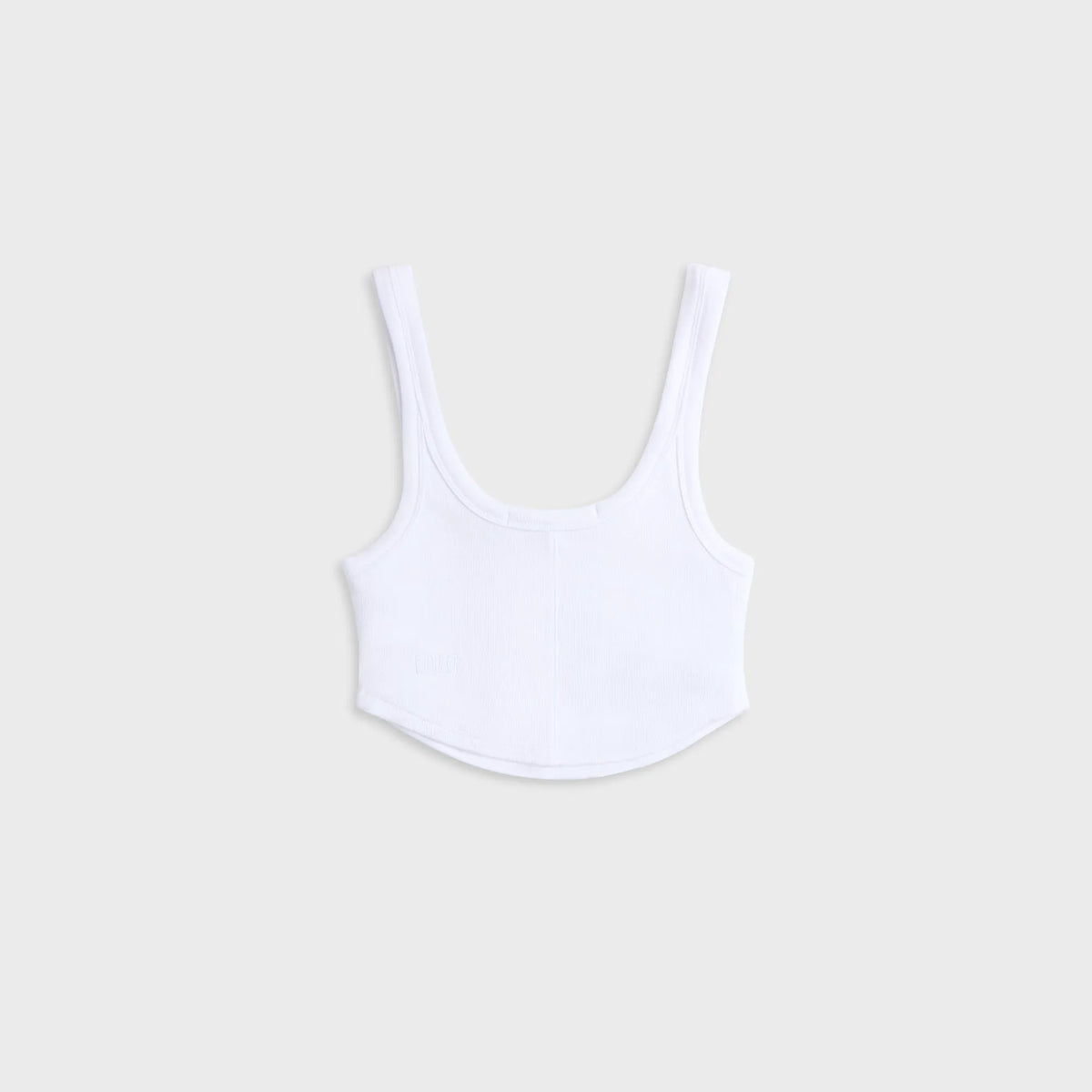 Ksubi Badge Chloe Crop Tank Top - White
