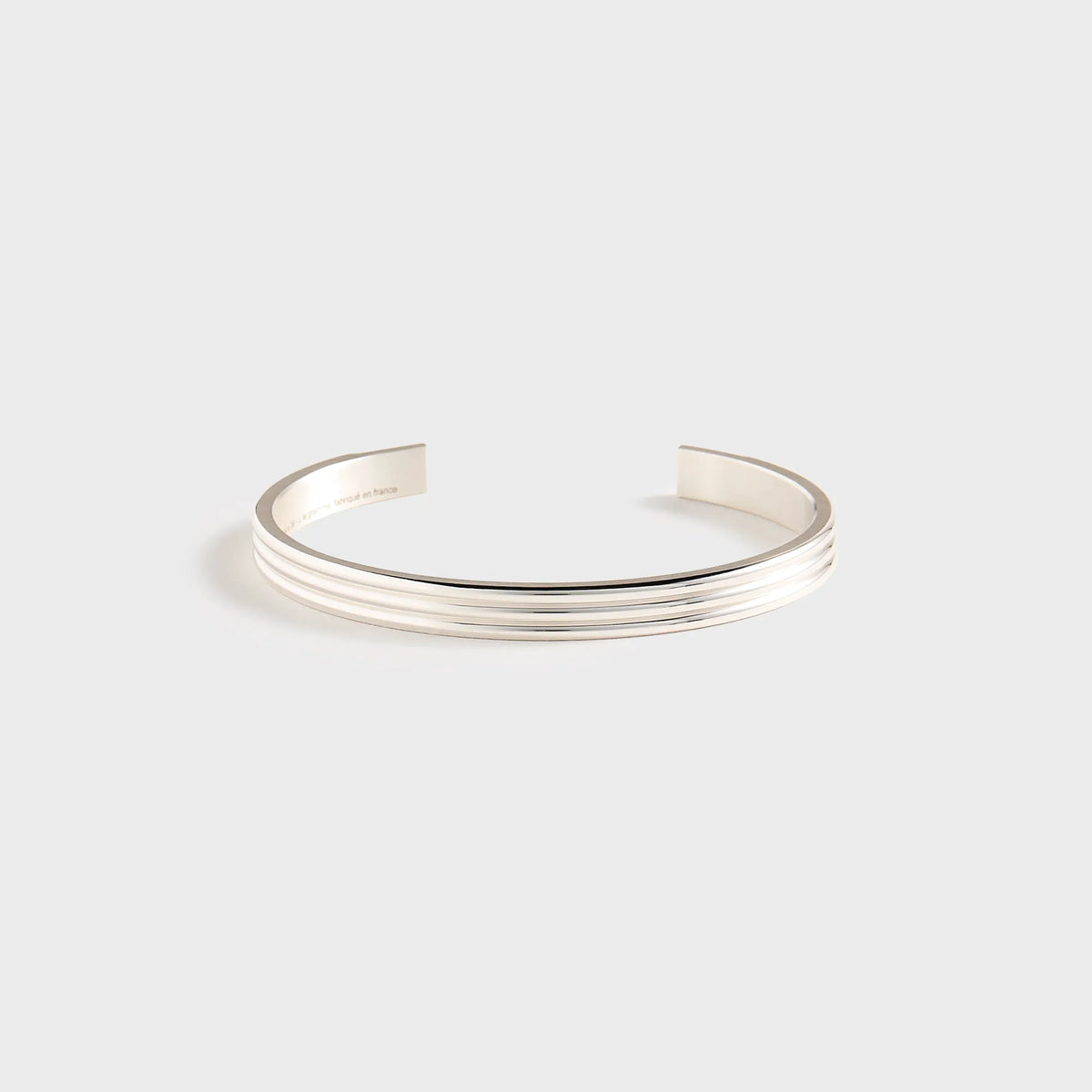 Le Gramme 30 Grammes Godron Bracelet Polished - Silver