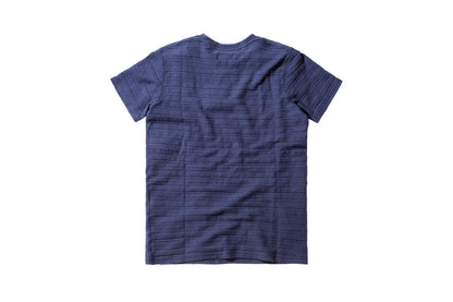 Norse Projects Niels Textured Stripe - Navy