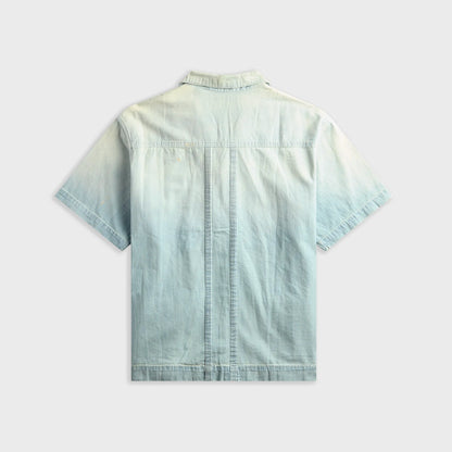 Coût De La Liberté Cedro Rigid Preshunk Denim Pleated Pocket Shirt - Buena Vista