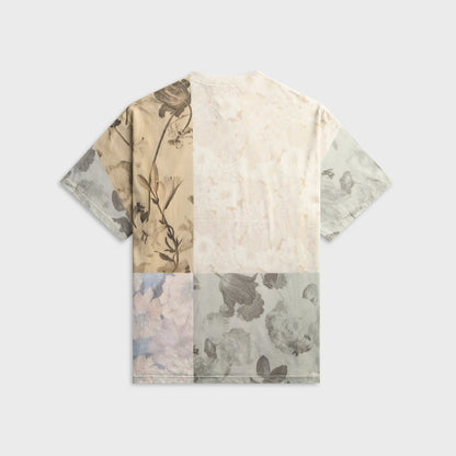 Maison Margiela All-Over Flowers Printed Cotton Tee - Beige