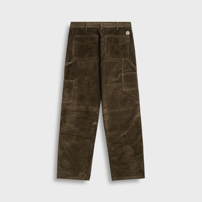 Moncler Corduroy Jogging Trousers - Dark Green