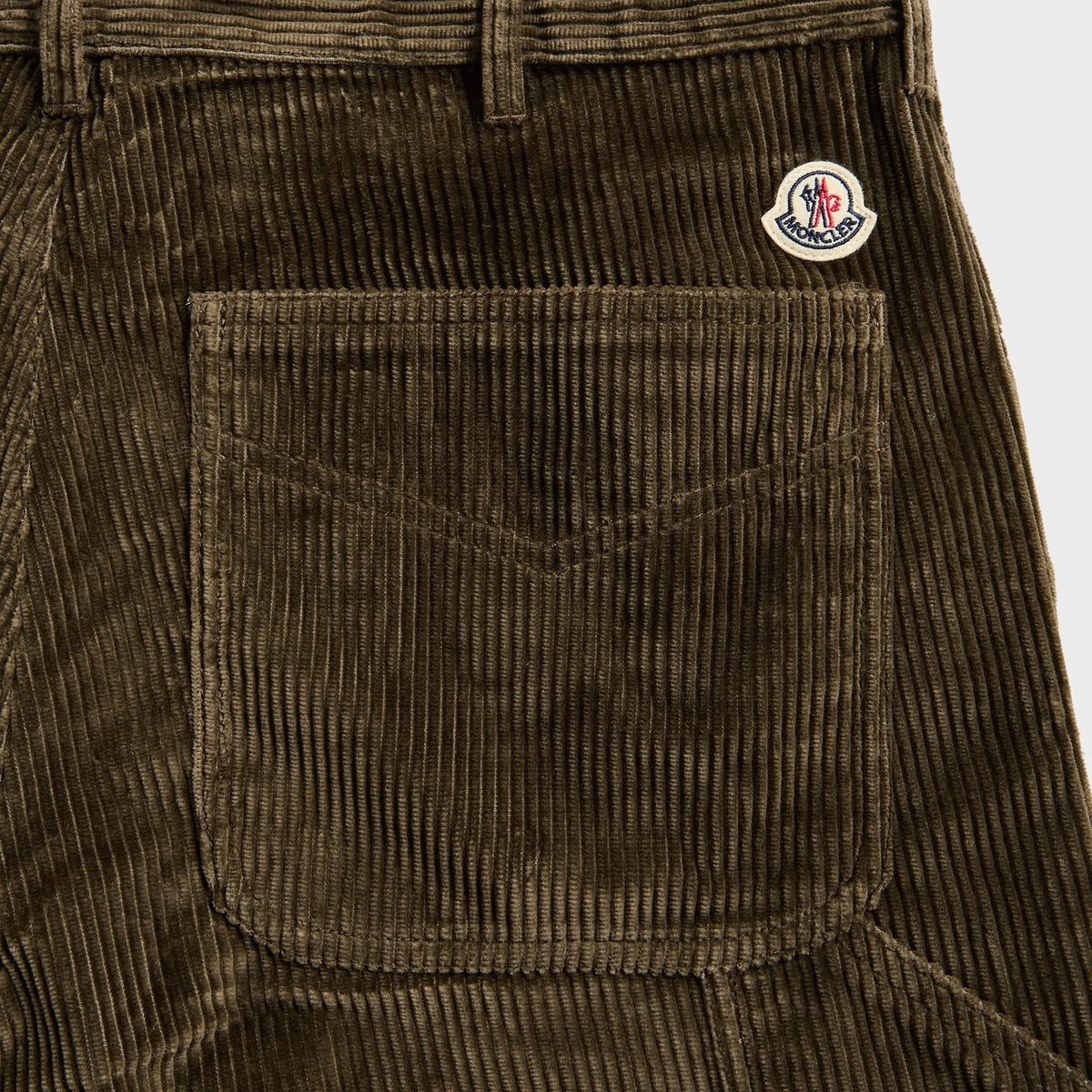 Moncler Corduroy Jogging Trousers - Dark Green