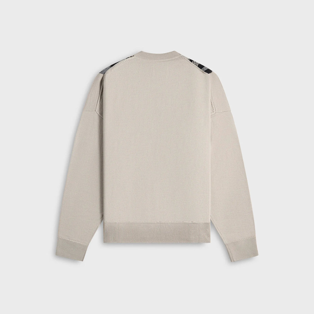Martine Rose Multi Stripe Zip Up Crew - Beige / Black