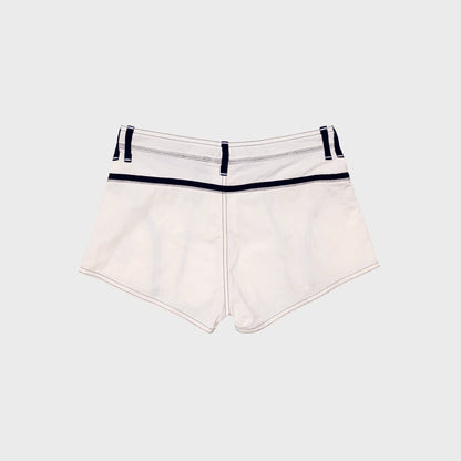 Made Some Short Short - White / Navy