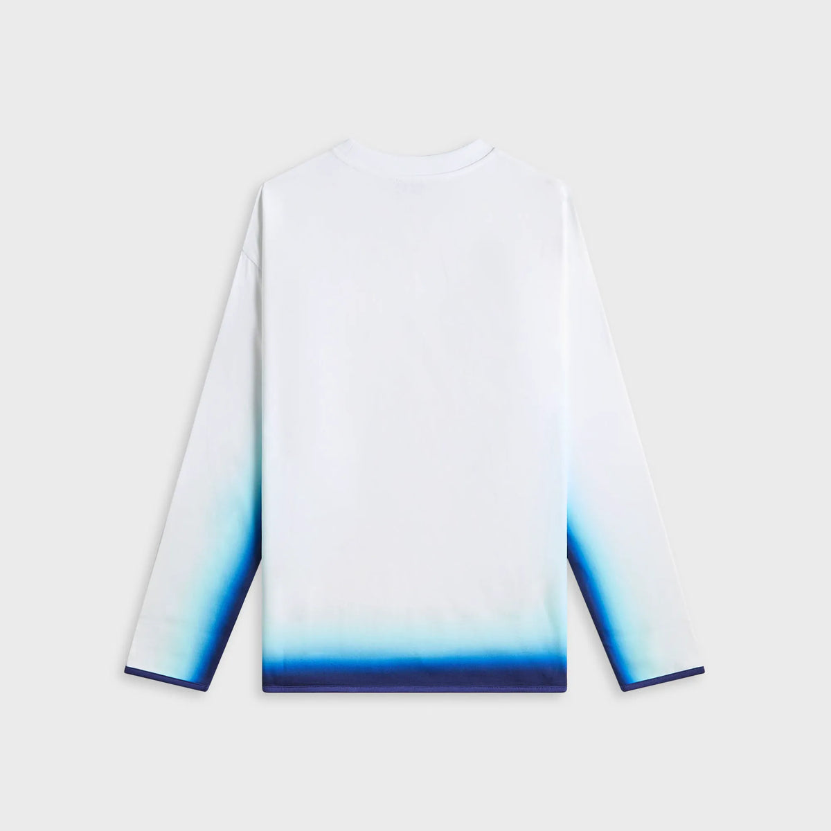 Casablanca Spray Dye Gradient Faded Logo Long Sleeve Tee - Blue Fade