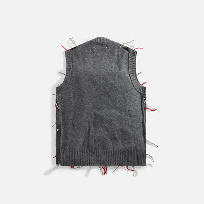 Margiela Gentleman Staples The Classic Argyle Sweater - Grey