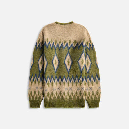 Needles Mohair Cardigan Diamond - Olive
