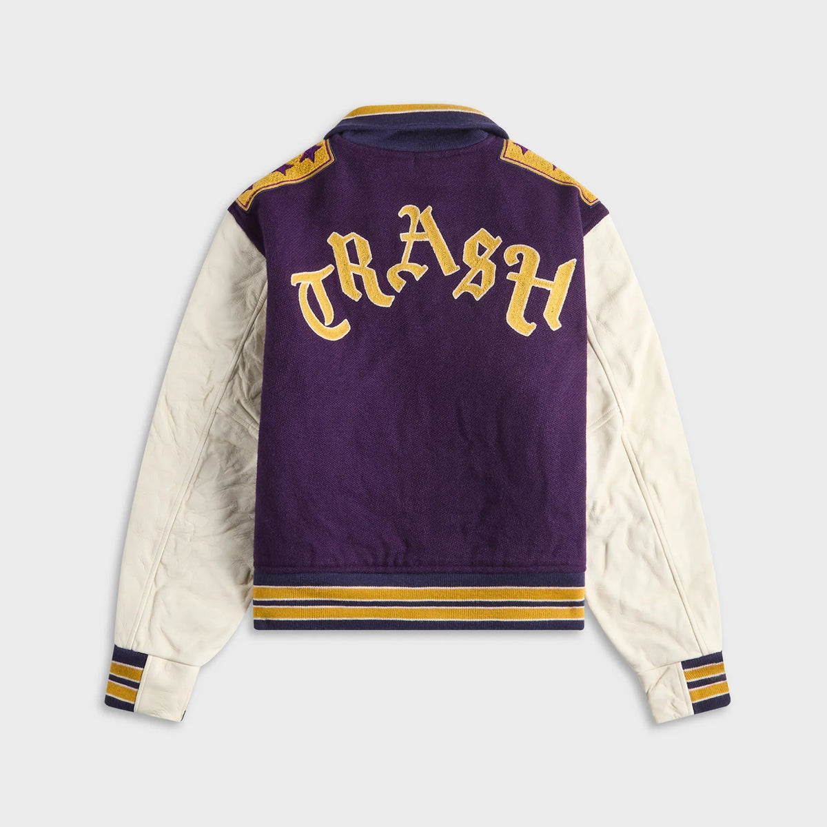 Needles Lettered Wool Melton Jacket - Purple